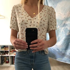 Nordstrom Button Front Top